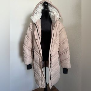 Steve Madden Bubble Sherpa-Lined Puffer Coat